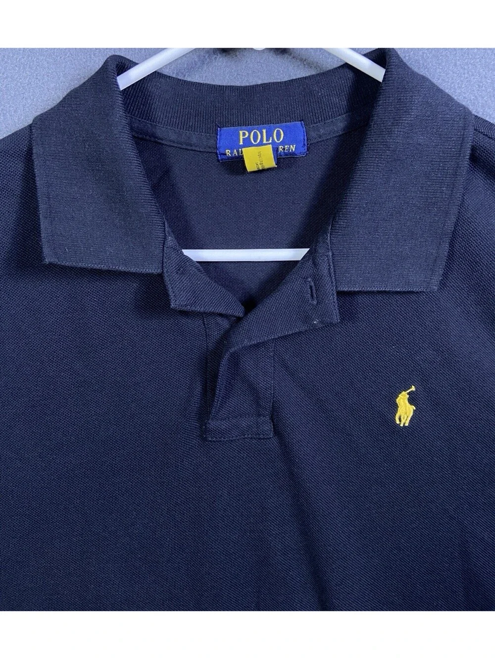 Polo Ralph Lauren Shirt Boys XL 18-20 Navy Pony Preppy Heritage Uniform Rugby